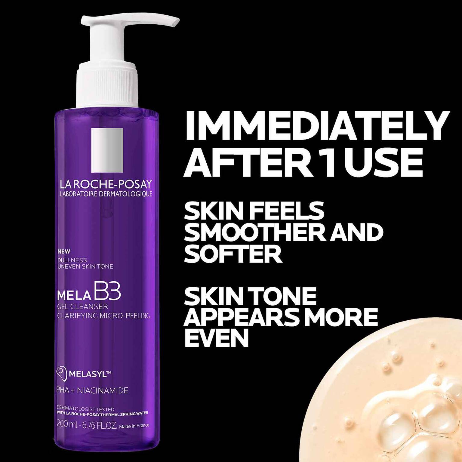 mela-b3-facial-gel-cleanser-with-melasyltm-niacinamide-e9 4_LaRochePosay-Product-MelaB3-MelaB3Cleanser-200ml-03337875890069-Benefits.jpg
